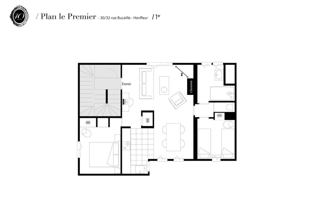 Apartamento L' Annexe Du 10Honfleur Exterior foto